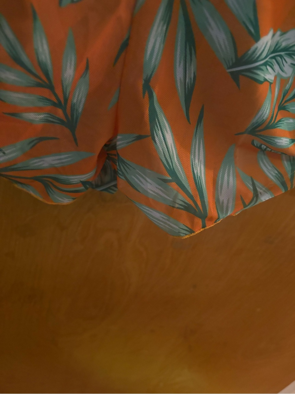 Unbranded boutique Orange Tropical Leaf V-Neck Romper XL - Picture 5 of 6